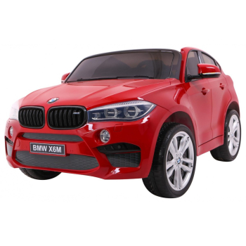 SUV BMW X6M XXL dla 2 dzieci Lakier Czerwony + Pilot + Ekoskóra
